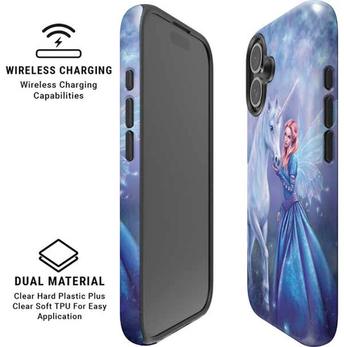 Rhiannon Fairy and Unicorn by Rachel Anderson iPhone 16 Plus Magsafe Impact Case